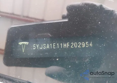 2017 Tesla Model S 60/75 z USA, uszkodzony, nr VIN 5YJSA1E11HF202954